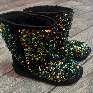 Girls size 4 sequin UGGs